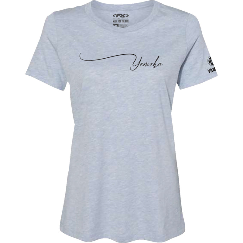 FACTORY EFFEX Women's Yamaha Signature T-Shirt Light - Heather Blue