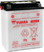 Yuasa Battery YUAM2214HIND Yuasa YB14-A2 Yumicron CX 12-Volt Battery - Photo - Primary