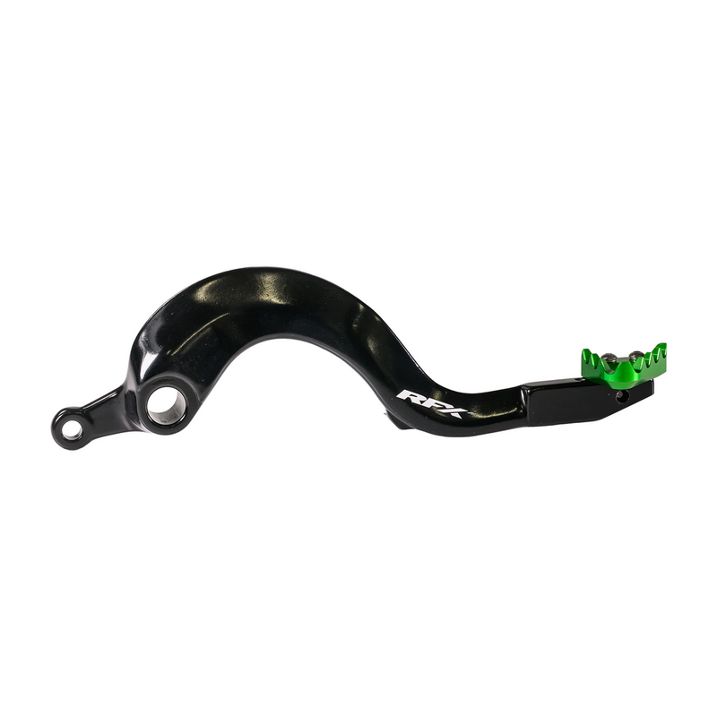 RFX Rear Brake Pedal Green Solid-TIP - FXRB 20501 99GN Kawasaki KX 250 2005-2008