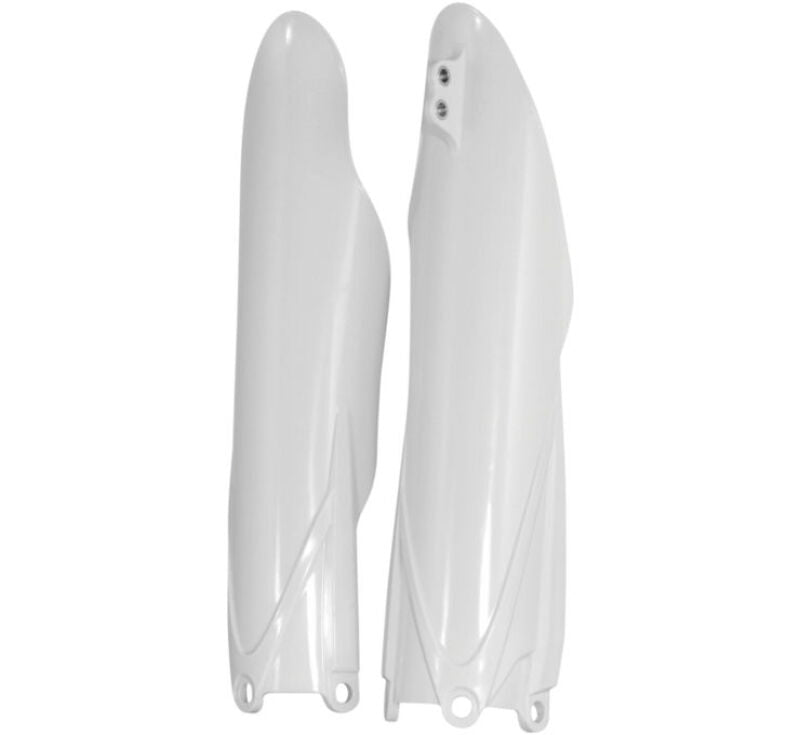 Acerbis 2171840002 10-24 Yamaha YZ125-250-450/ FX/ X/ F Lower Fork Cover Set - White - Photo - Primary