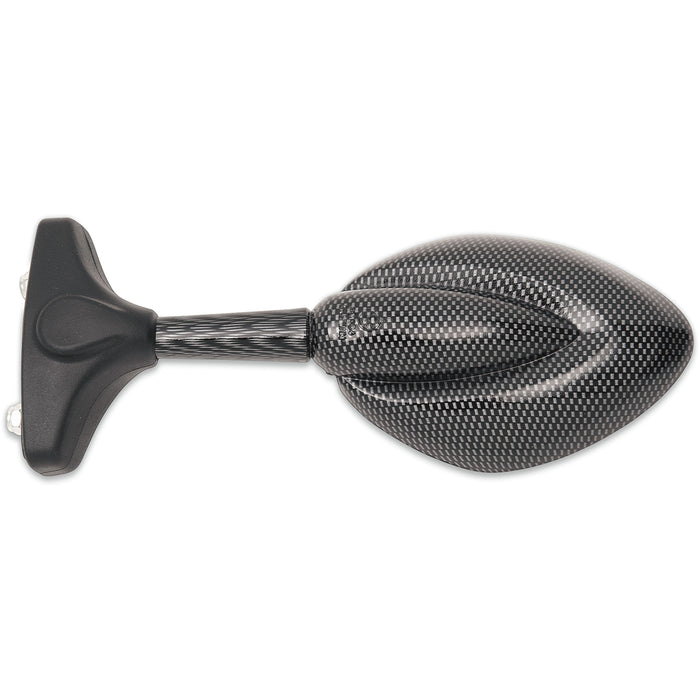 PARTS UNLIMITED 0640-0124 Universal Mirror carbon fiber