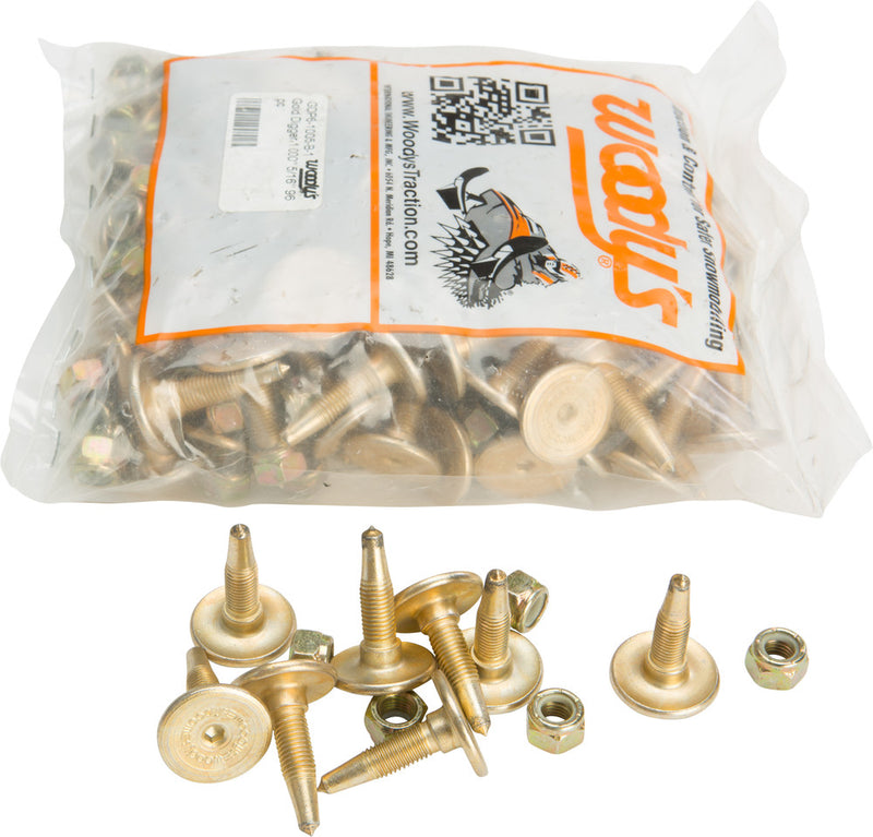 Woody's 18-3154-96 GDP6-1005-B GOLD DIGGER CARBIDE TRACTION MASTER STUD 1.005" 96/PK