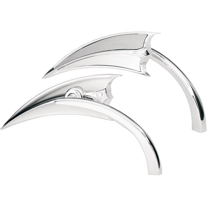 ARLEN NESS 0640-0042 13-060 Micro-Mirror - Scoop - Side View - Triangle - Chrome - Left