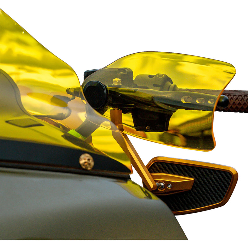 KLOCK WERKS 0635-2829 KWS-01-0131-HC Flare® Handguards harley-davidson hydraulic clutch - yellow