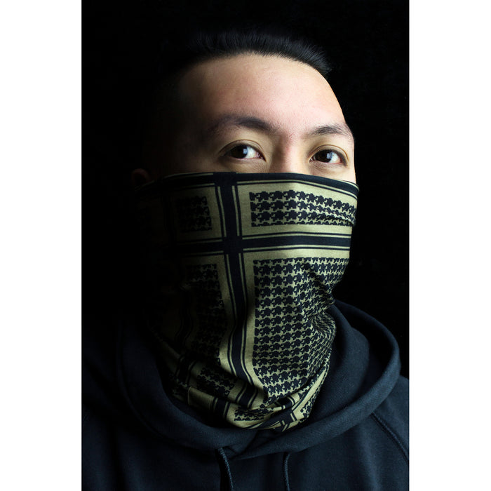 ZAN HEADGEAR 2504-0407 T235T Motley Tube® houndstooth coyote tan