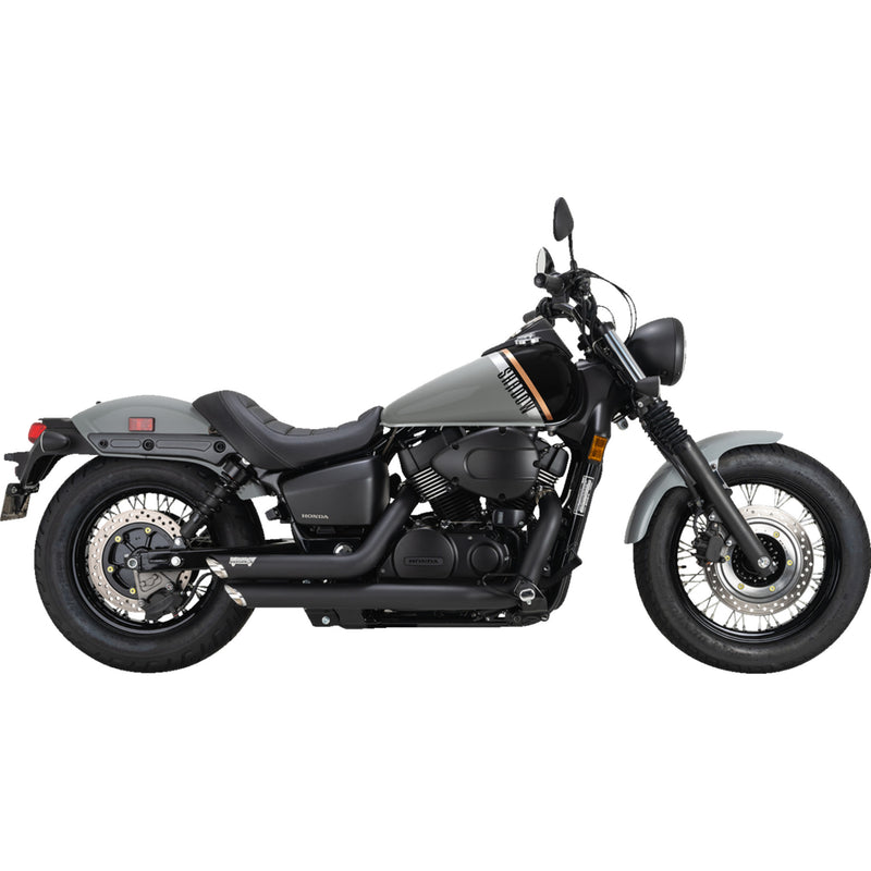 VANCE & HINES 1810-3185 48319 Shortshots Staggered Exhaust System black