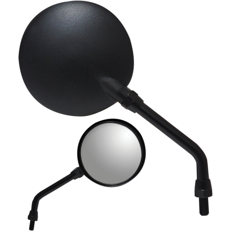 PARTS UNLIMITED 0640-0949 Round Mirror Mirror - Side View - Round - Black
