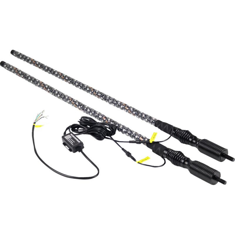 WHIPITLIGHTRODS 2040-2948 MAG-CHSBTR-131 RGB Light Rod with Magnetic Base/Spring 3' Light Rod - Magnetic Base