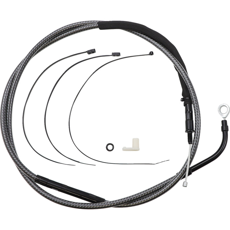 Magnum Shielding High-Efficiency Polished Karbonfibr Clutch Cable 69-3/4" - 72364HE For Harley Touring 2021-2024