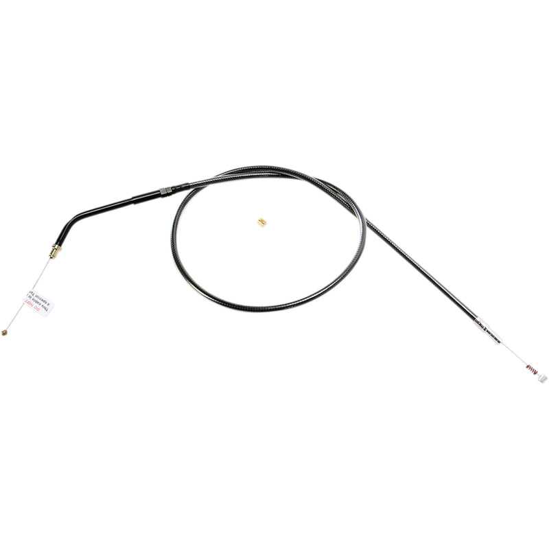 Magnum Shielding Black Pearl™ Braided Throttle Idle Cable — Idle 31-7/8" - 44362 For Harley Sportster 2007-2021