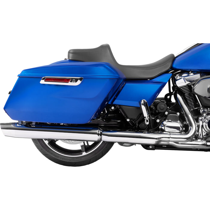 DRAG SPECIALTIES SEATS 0801-2062 Extended Reach Predator III Seat Extended Reach Predator III Set - Vinyl/Solar Leather - Smooth - FLT/FLH '23-'24