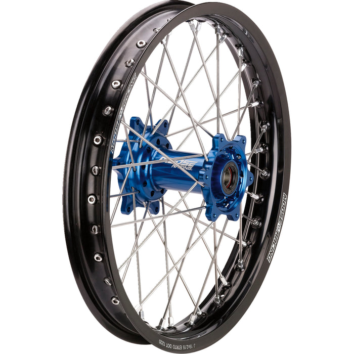 MOOSE OFFROAD 0204-0628 YR-21518-BKBU SX-1 Complete Wheels Wheel Assembly - SX-1 - Complete - Rear - Black Wheel/Blue Hub - 18x2.15 - Yamaha
