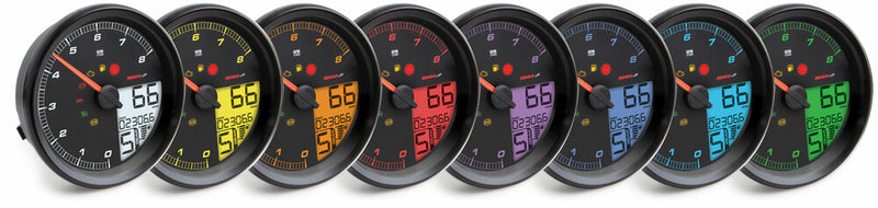 Koso North America HD-05 4.5" Gauge Black Bezel `04-17FXD 04-10FXST 04-13FLHR - BA072110 For Harley Motorcycles 2004-2013