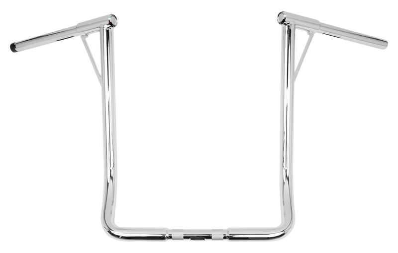 Burly Brand Louie-Bagger 19"BAR 1.25" TBW Chrome - B12-7006C For Harley Touring 1986-2024