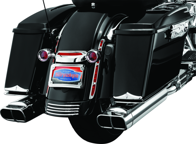 Kuryakyn 7797 Rear Fender Accents Flhx & Fltr Models Chrome - User 1