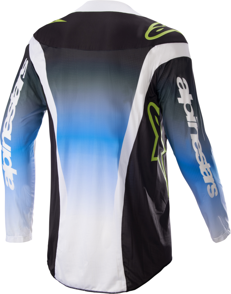 Alpinestars 482-9804L 3760823-9702-LG TECHSTAR PUSH JERSEY NIGHTLIFE BLUE/WHITE LG
