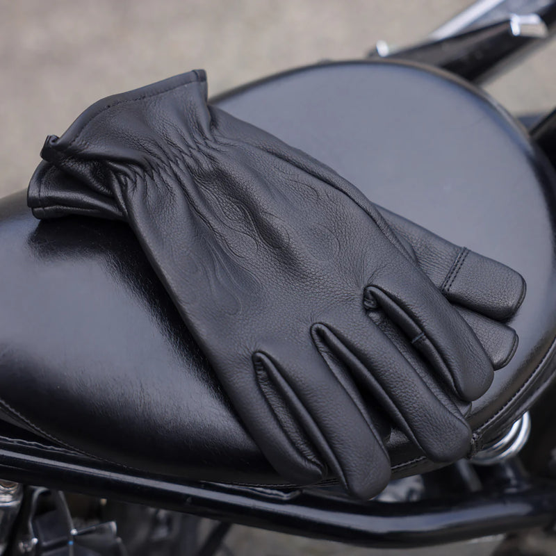 THRASHIN SUPPLY CO. Roper Leather Gloves Black