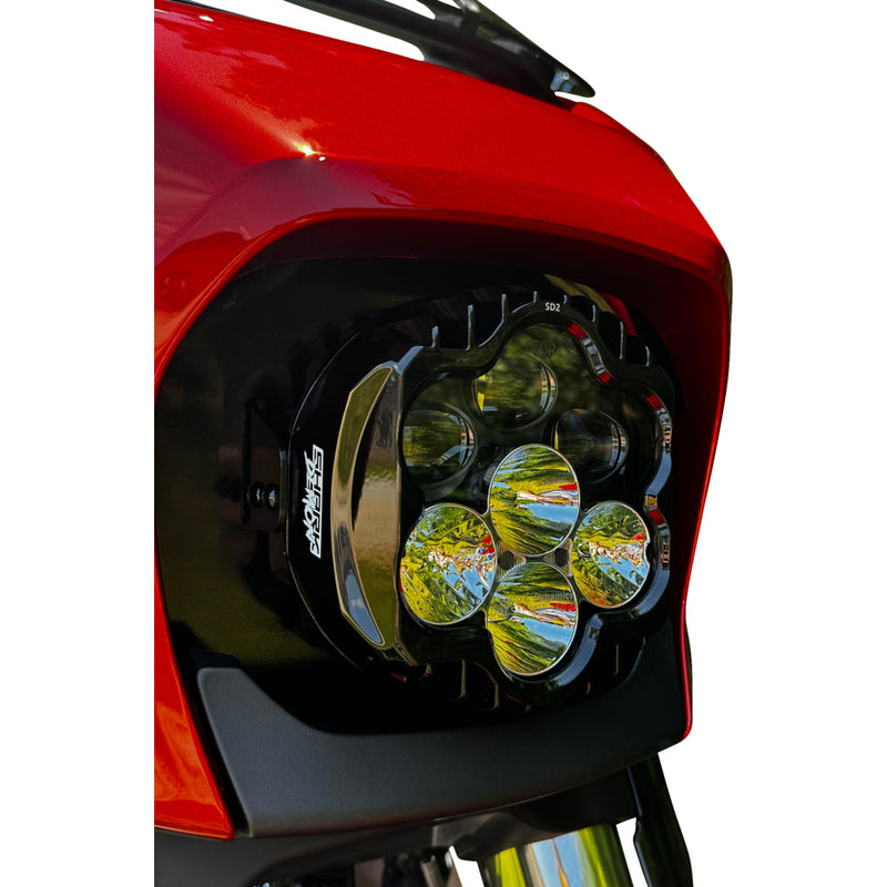 Custom Dynamics Shark Demon™ Headlight - SD2-23BAT-W For Harley Street Glide 2023-2026