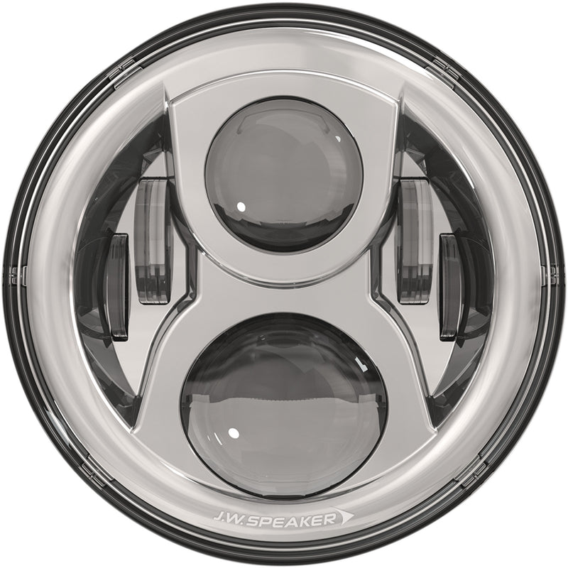 J.W. SPEAKER 2001-1549 0554991 8700 EVO 2 Dual-Burn® LED Headlight Headlight with Mounting Ring - Chrome