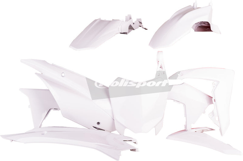 Polisport Plastic Body Kit White - 90538 Honda CRF110F 2013-2018