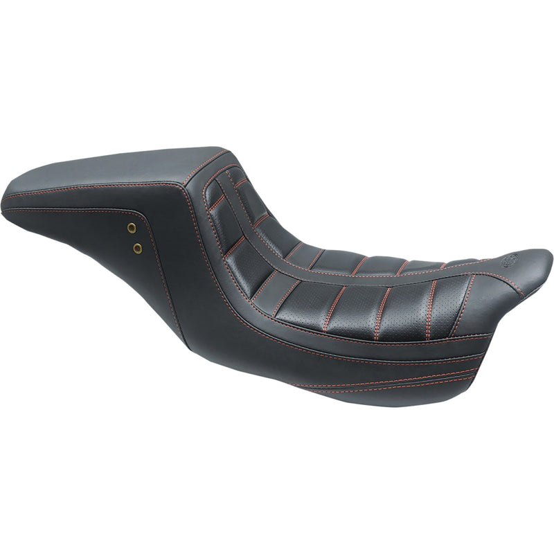 Mustang Squareback Seat - 75239AB For Harley Touring 2008-2025