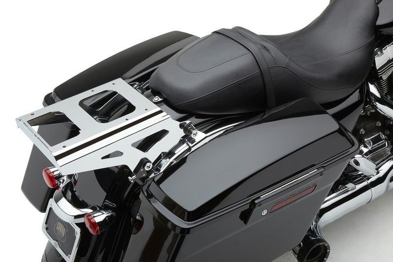 Cobra Detach 2-UP Tour Pack Mount Chrome FLH FLT - 602-2701 For Harley Touring 2009-2013