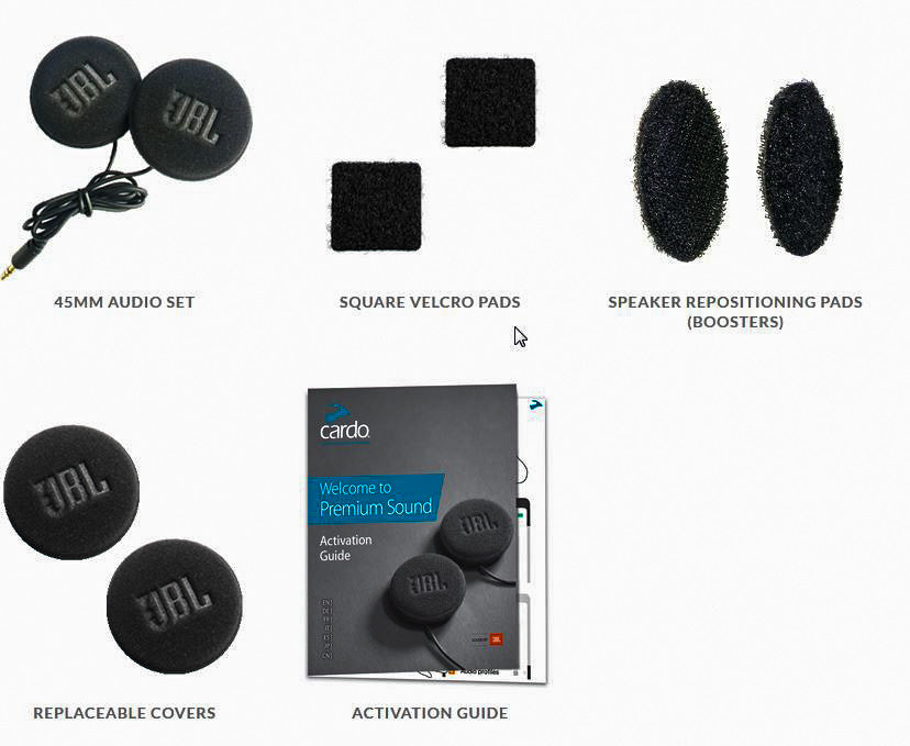 Cardo 71-5031 SPAU0010 45MM JBL AUDIO SET