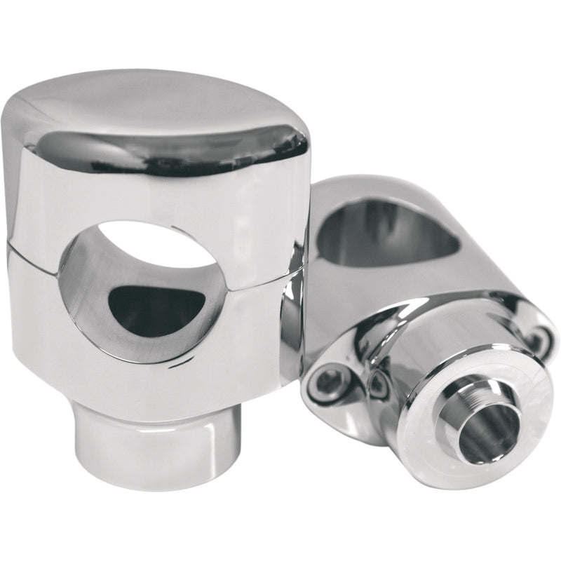 LA Choppers Springer Handlebar Riser Kit Hefty Chrome - LA-7410-00 For Harley Softail 1996-2011