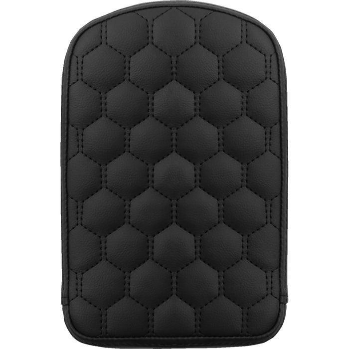 SADDLEMEN 0822-0587 041149 RoadSofa™ Honeycomb Sissy Bar Pad - Black Stitching