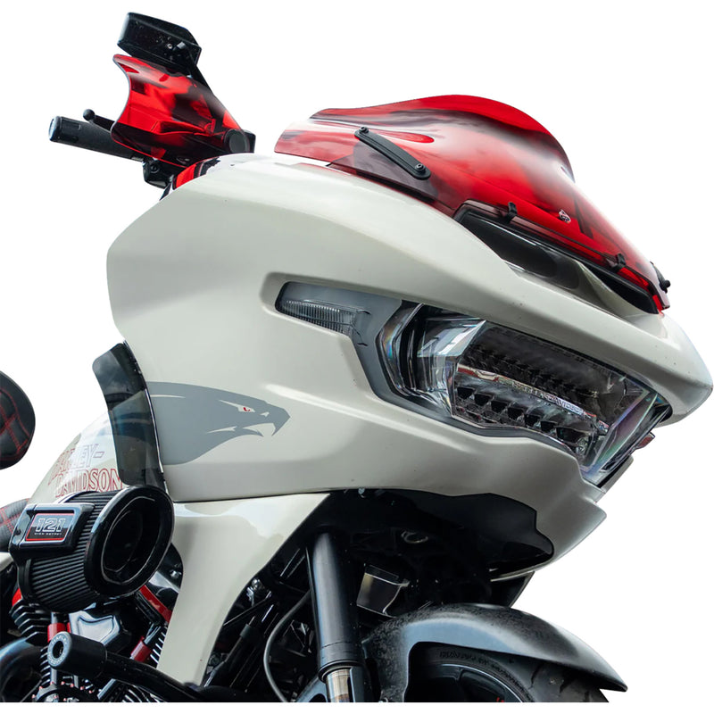 KLOCK WERKS 0635-2822 KWS-01-0129-CC Flare® Handguards harley-davidson cable clutch - red