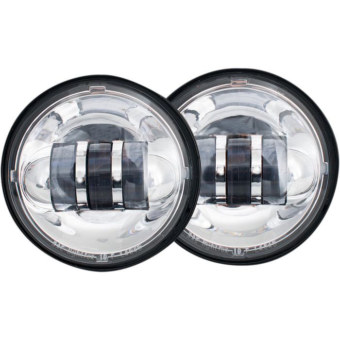 RIVCO PRODUCTS 2001-1567 LED-135C 4.5" LED Passing Lamps - 4-1/2" - Chrome