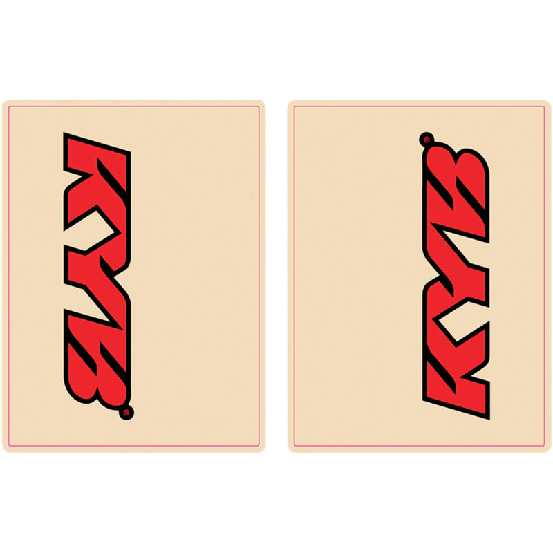 FLU DESIGNS INC. 4320-1439 01016 Upper Fork Decals Upper Fork Decal - KYB - Red/Black