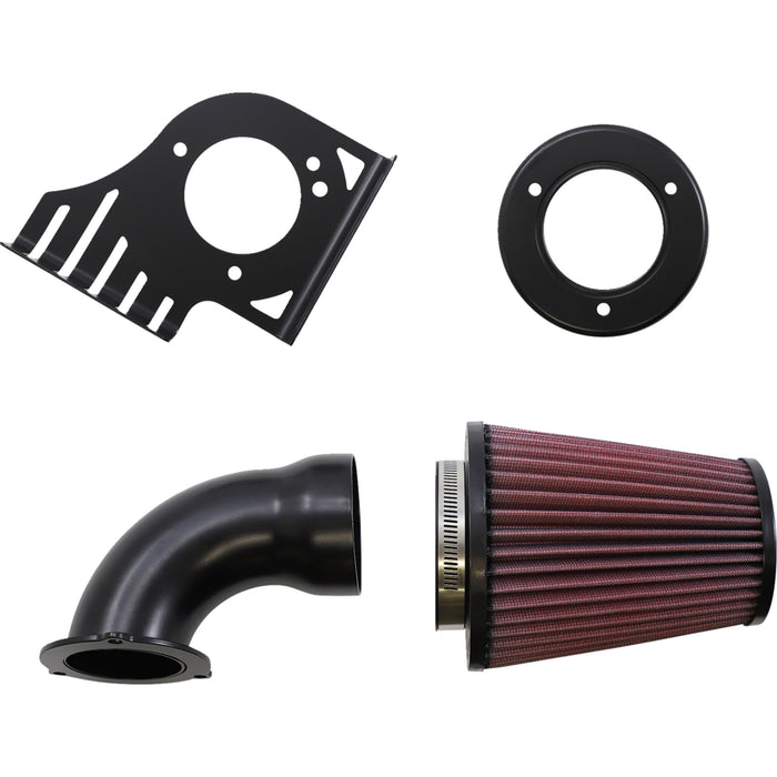 COBRA 1010-3128 606-0101-06B-SB Cone Air Intake - Black - Touring/Trike