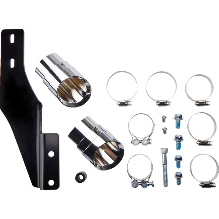COBRA 1800-0413 6851 Speedster Slashdown Exhaust System - Chrome - Softail