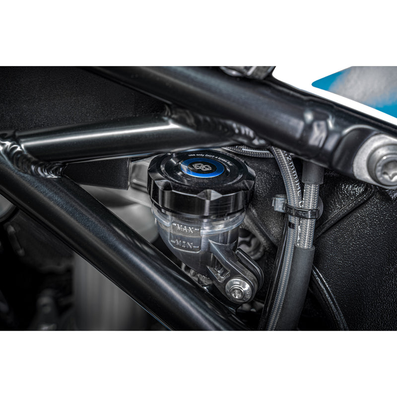 Gilles Tooling Brake Reservoir Cover Rear Black - BRC-07-B For BMW Motorcycles 2005-2016 | Ducati Multistrada 2015-2023