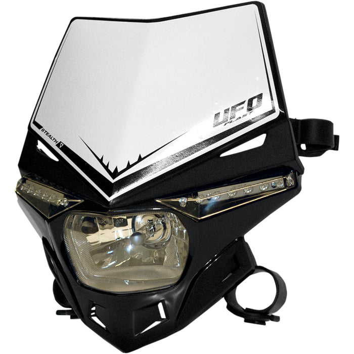 UFO 2001-0723 PF01715001 Two-Piece Stealth Headlight System Stealth Headlight - Black