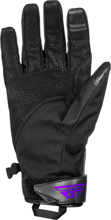 Fly Racing 371-06192X 371-06192X TITLE LONG GLOVES BLACK/PURPLE 2X