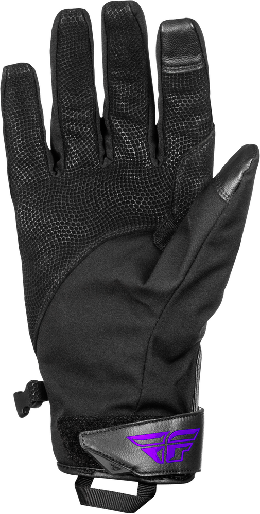 Fly Racing 371-0619X 371-0619X TITLE LONG GLOVES BLACK/PURPLE XL