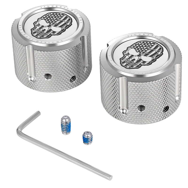 Figurati Designs Axle Nut Cover - FD27-FAC-SS For Harley Motorcycles 2002-2022