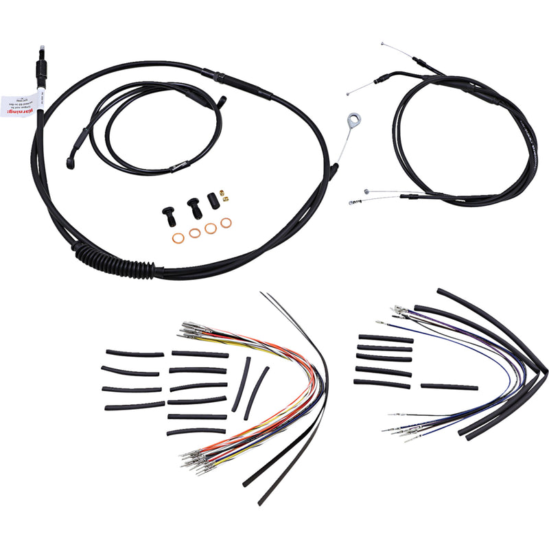 Burly Brand Complete Cable Kit - B30-1033 For Harley Dyna 1996-2005