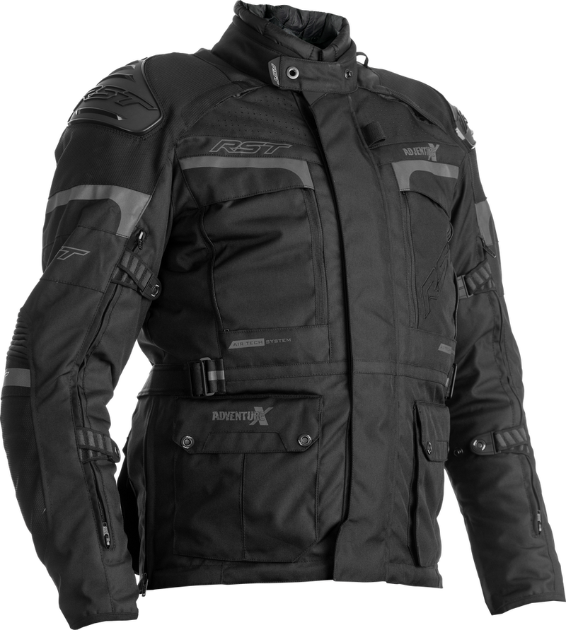 Rst 556-2409050 102409BLK-50 PRO SERIES ADVENTURE-X CE JACKET BLACK/BLACK TEXTILE 3XL