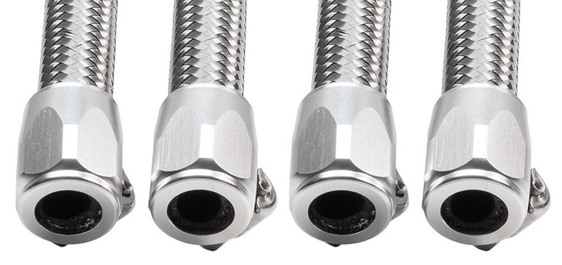 Jagg Hose Finisher 3/8" Silver Anodized 4PK - 22-JHF06-SI-4