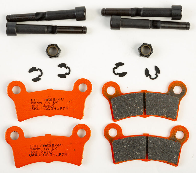 EBC Brake Pads Semi-Sintered V Series - FA605/4V For Harley Touring 2009-2013
