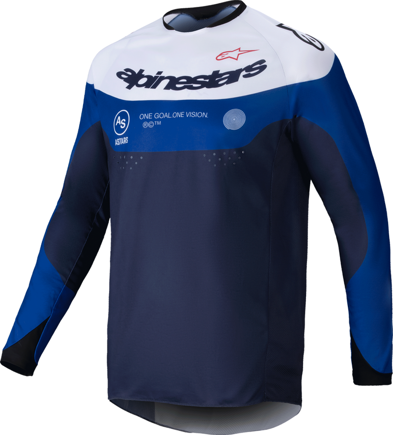 Alpinestars 482-00067L 3760125-7174- L PRO-DURA JERSEY NAVY/BRIGHT BLUE/WHITE LG