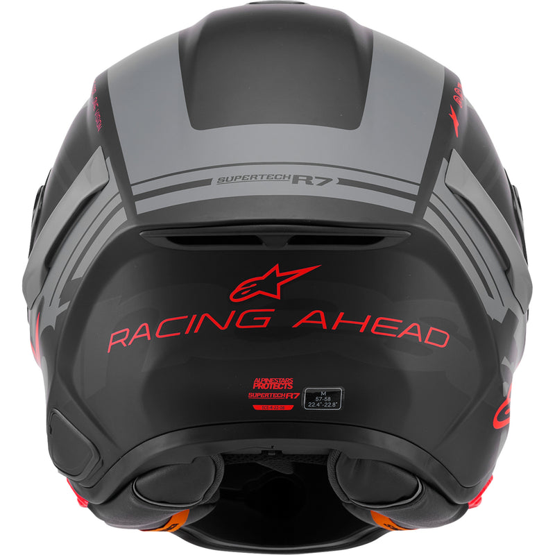 ALPINESTARS Supertech R7 A-Core Helmet 22.06 - Matte Black/Gray/Red