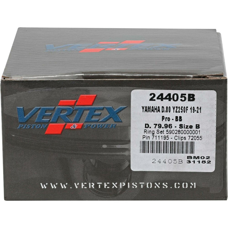 Vertex Piston Kit BB Forged 79.96/+3.00 13.8:1 - 24405B Yamaha YZ 250 / WR 250 2019-2024