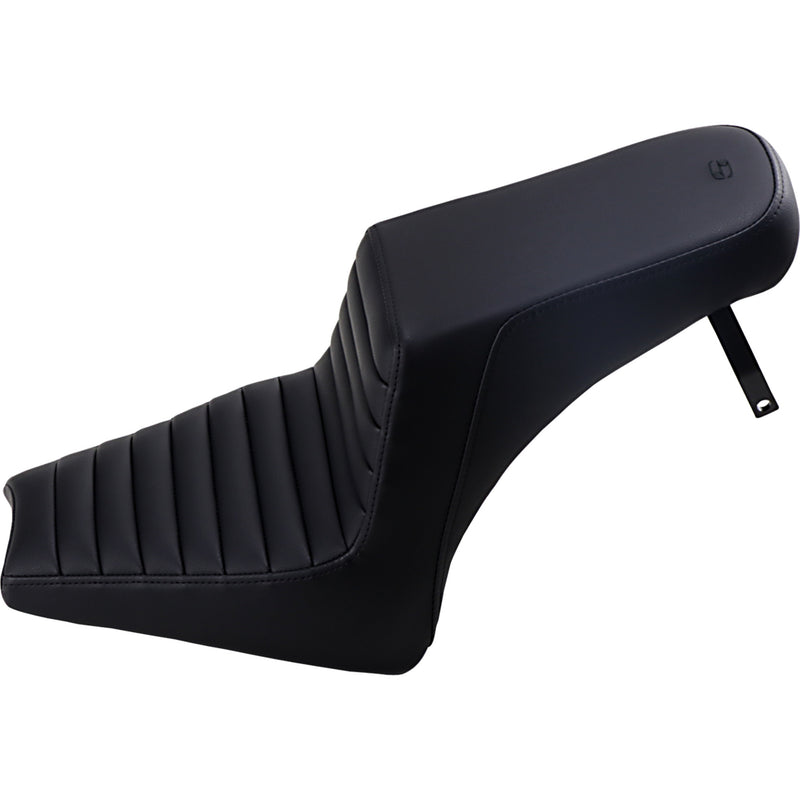 Saddlemen Step-Up Seat Front Tuck-N'-Roll Rear Smooth Black Scout Bobber - I18-33-171 For Indian Scout 2018-2024