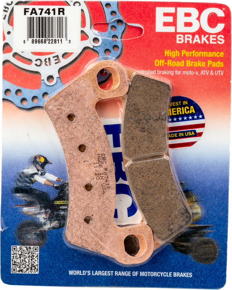 EBC Brake Pads Sintered R Series - FA741R Arctic Cat Wildcat Sport 2015-2016