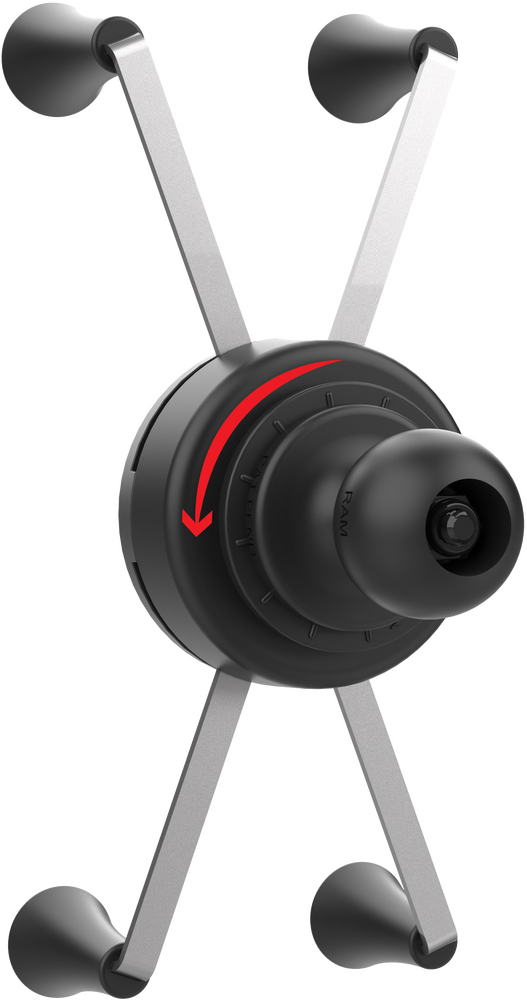 Ram Mounts 71-7078 RAM-HOL-UN10BRU ROTATING X-GRIP PHONE HOLDER LARGE W/BALL B SIZE