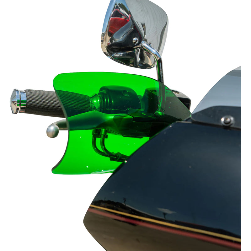 KLOCK WERKS 0635-2832 KWS-01-0132-HC Flare® Handguards harley-davidson hydraulic clutch - green
